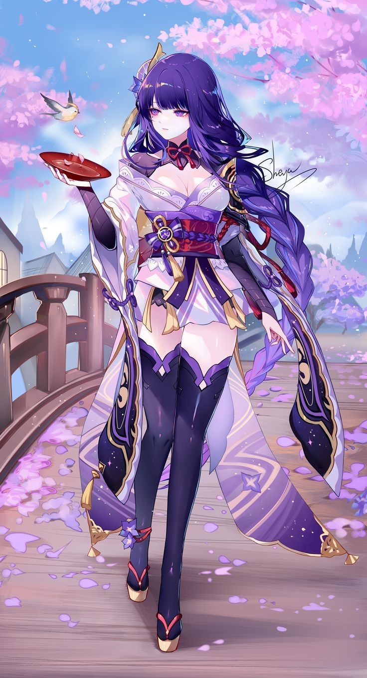 雷電将軍 ✿ - Sheyaのイラスト - pixiv