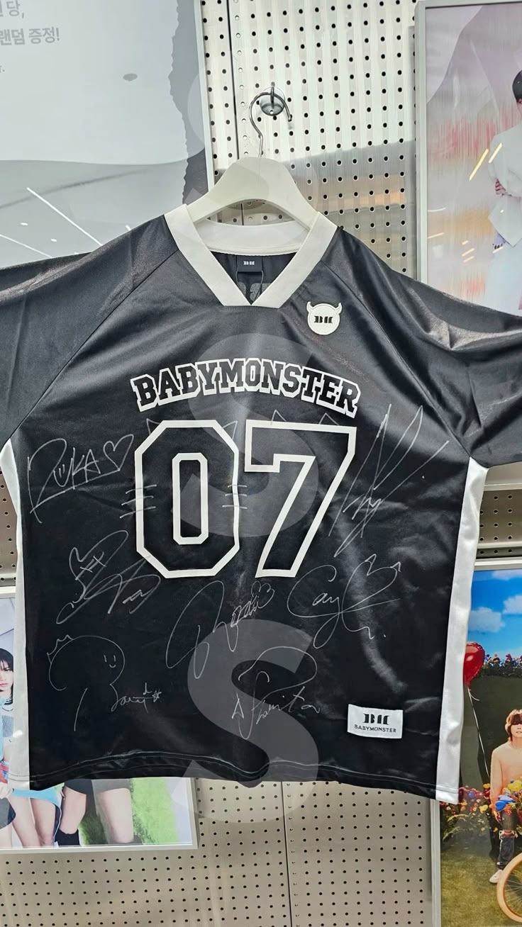 BABYMONSTER SIGNED ON JERSEY