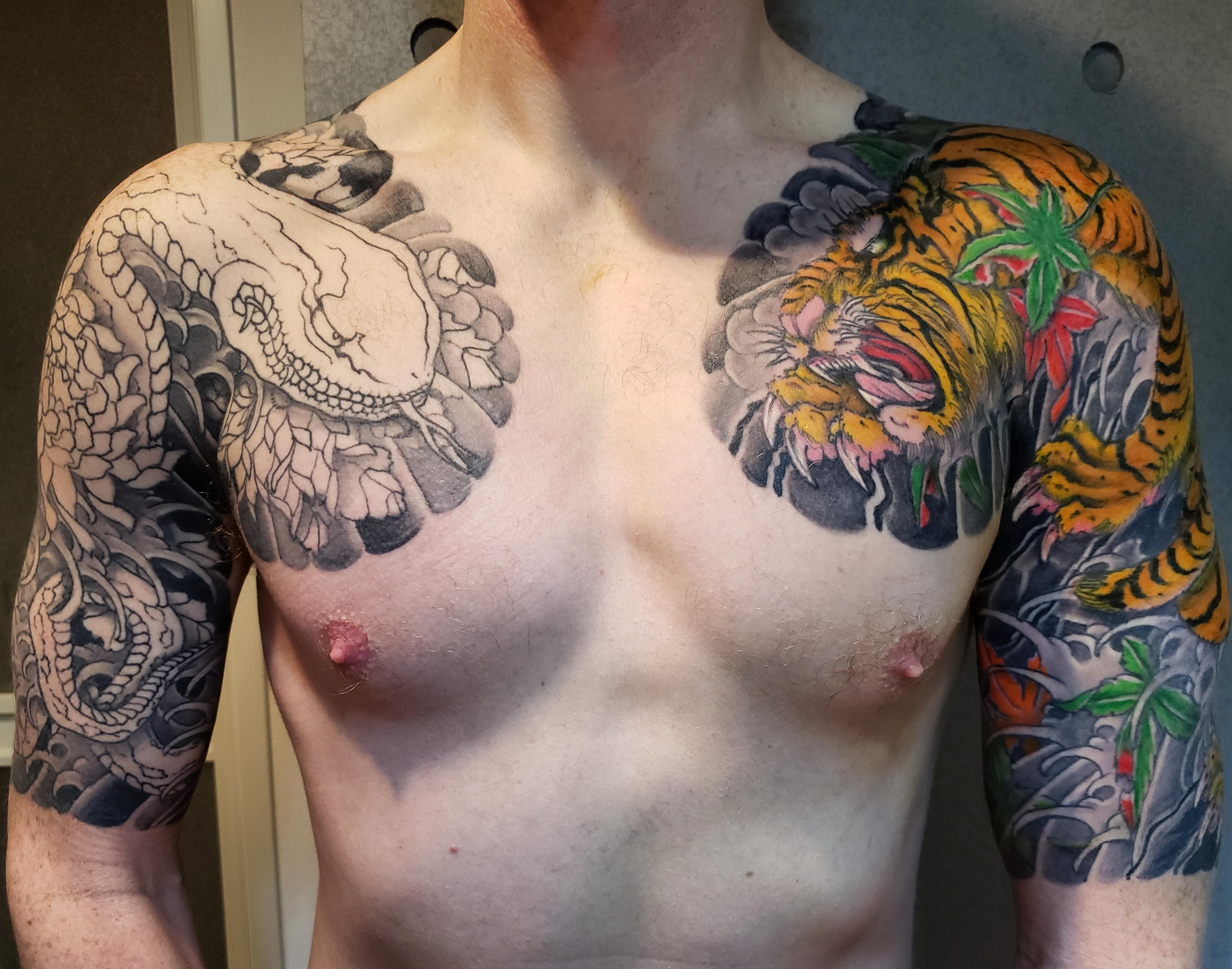 彫よし三代目の進行中の作品 : r/irezumi