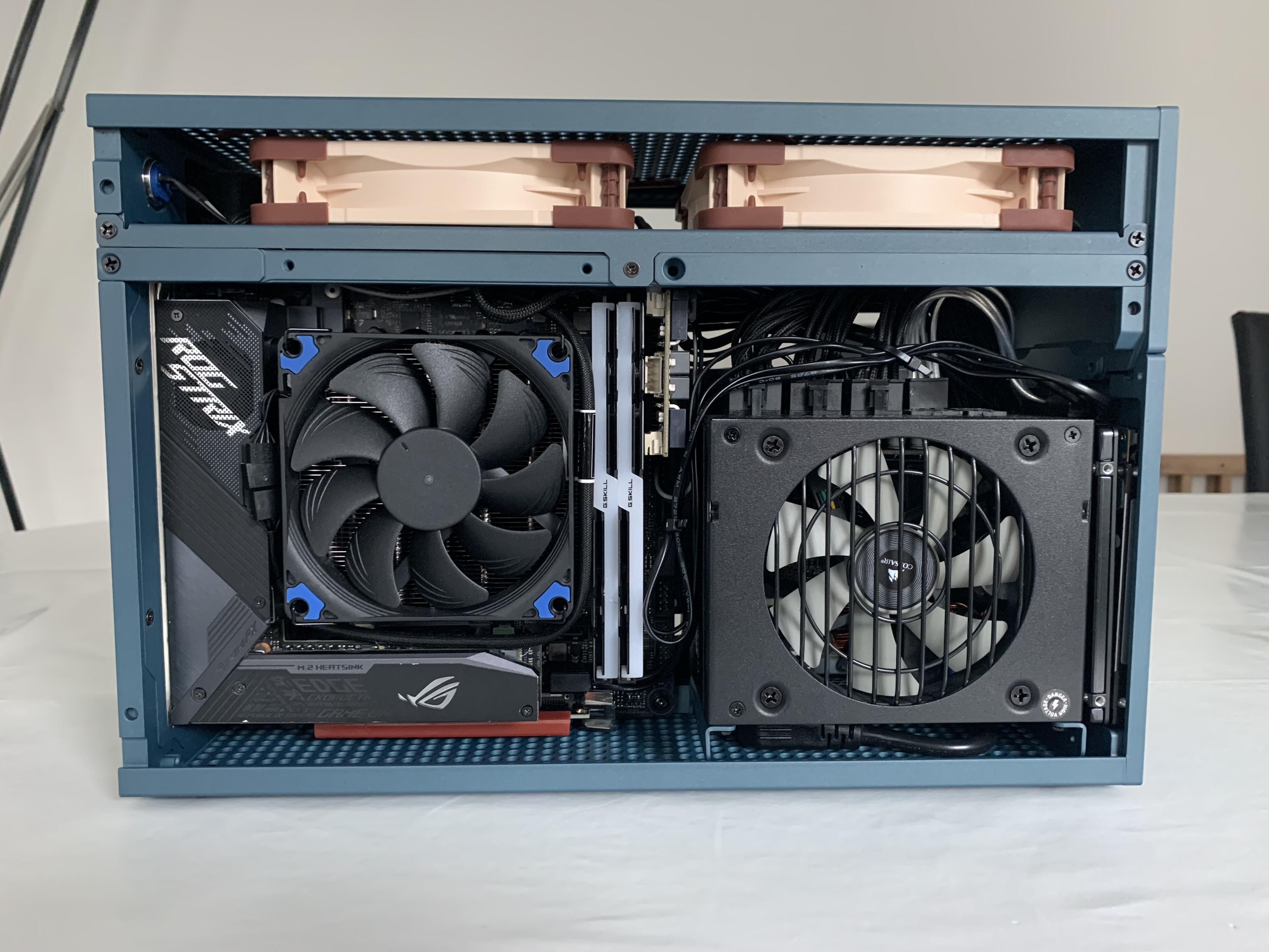 FormD T1 in Blue Titanium - 5600X + RTX 3090 : r/sffpc
