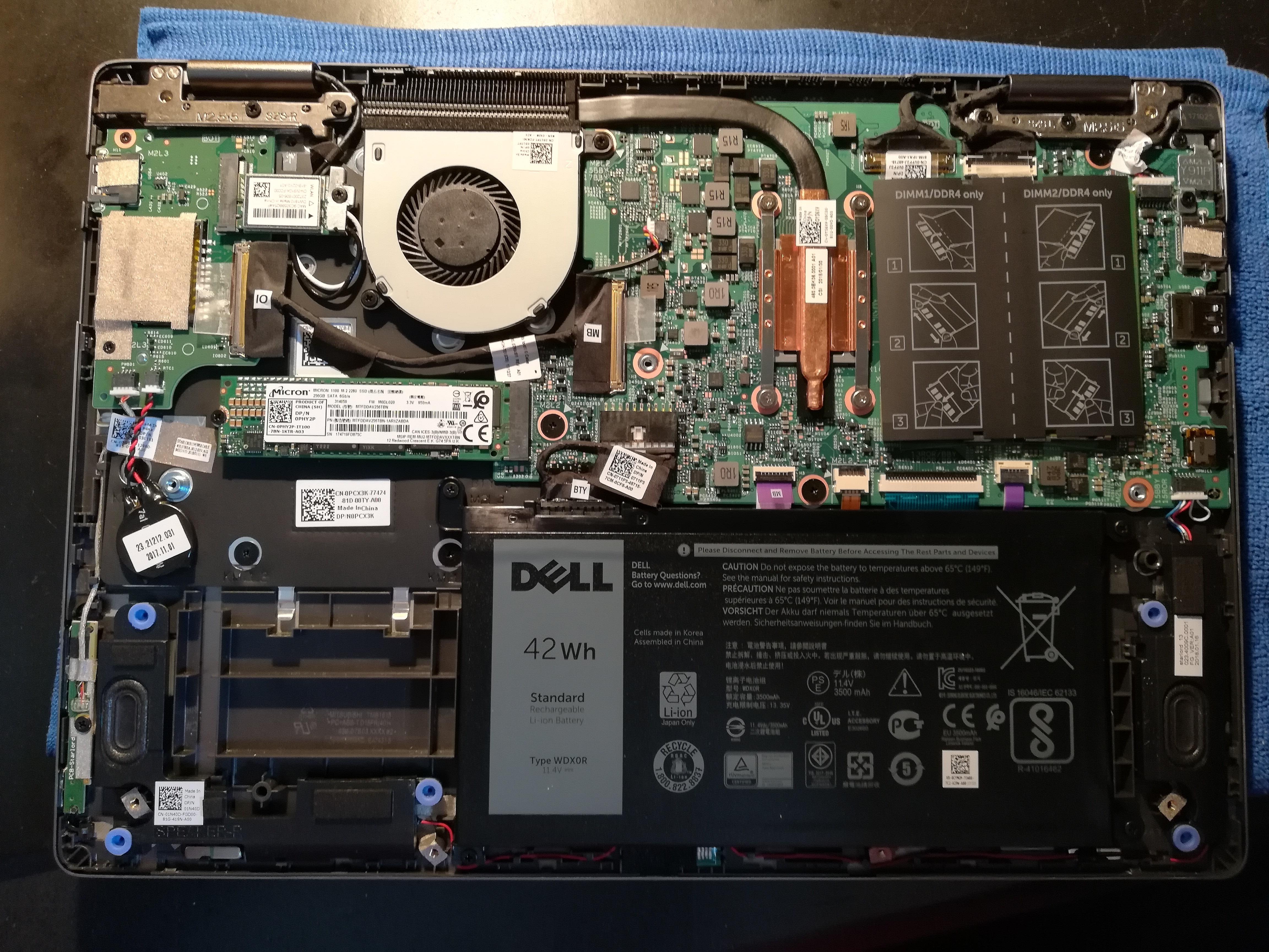 Inside of a Dell Inspiron 7000 13