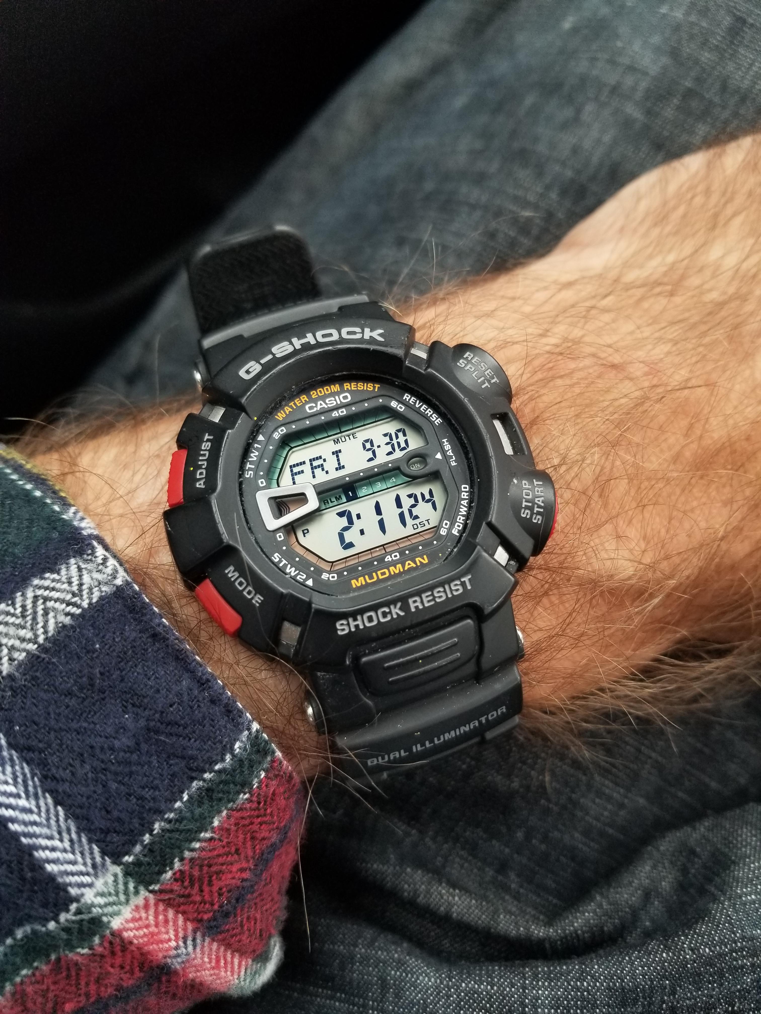 G9000] Mudman は俺の最高の仕事用時計だよ。これよりタフな時計がある