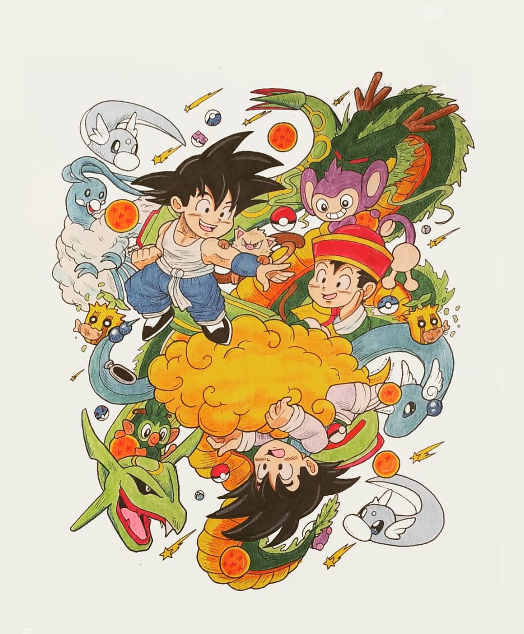 Some Dragon Ball x Pokemon art I did. : r/dbz