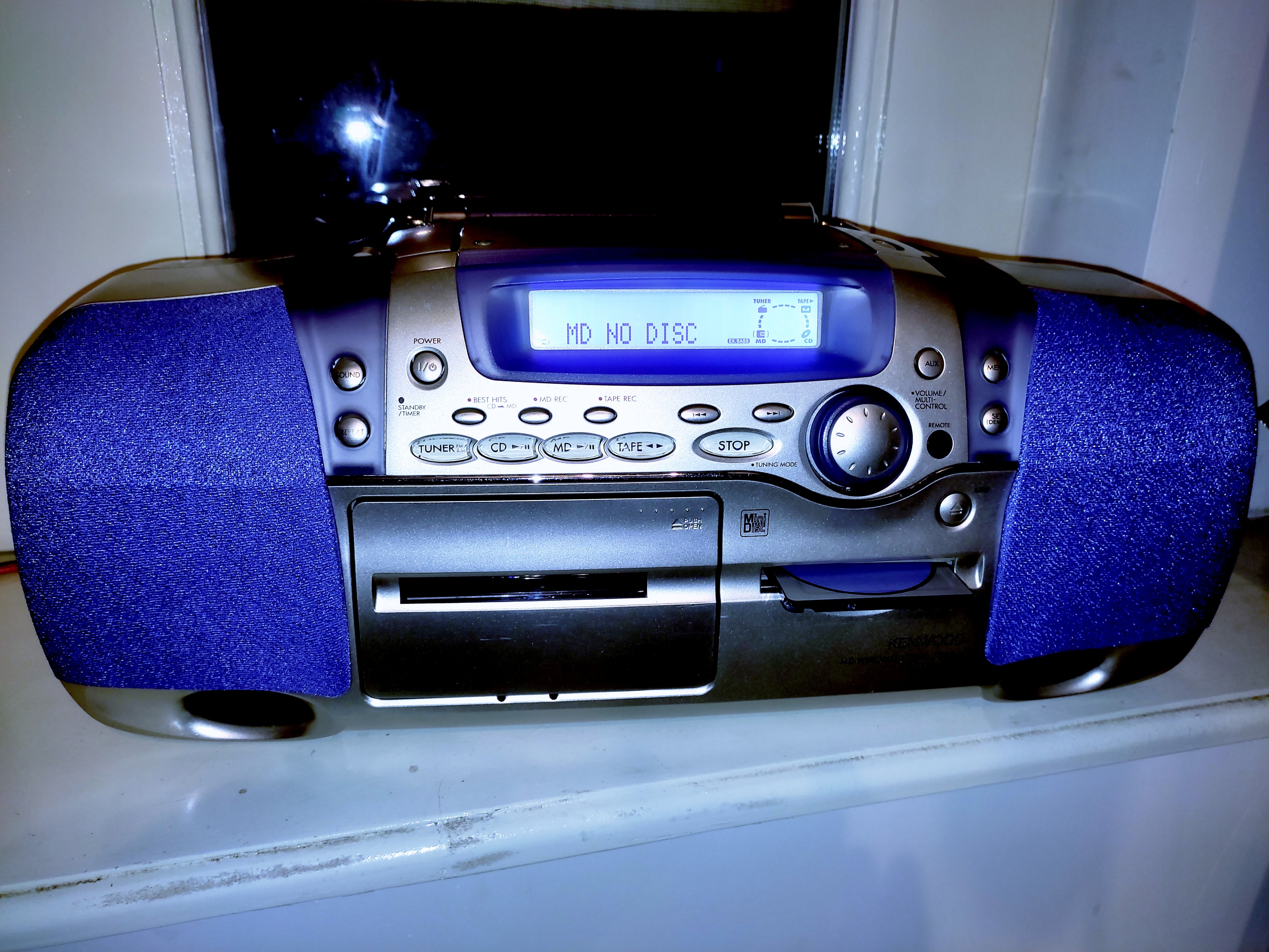 MD Mailday: Kenwood MDX-F3 Rampage : r/minidisc