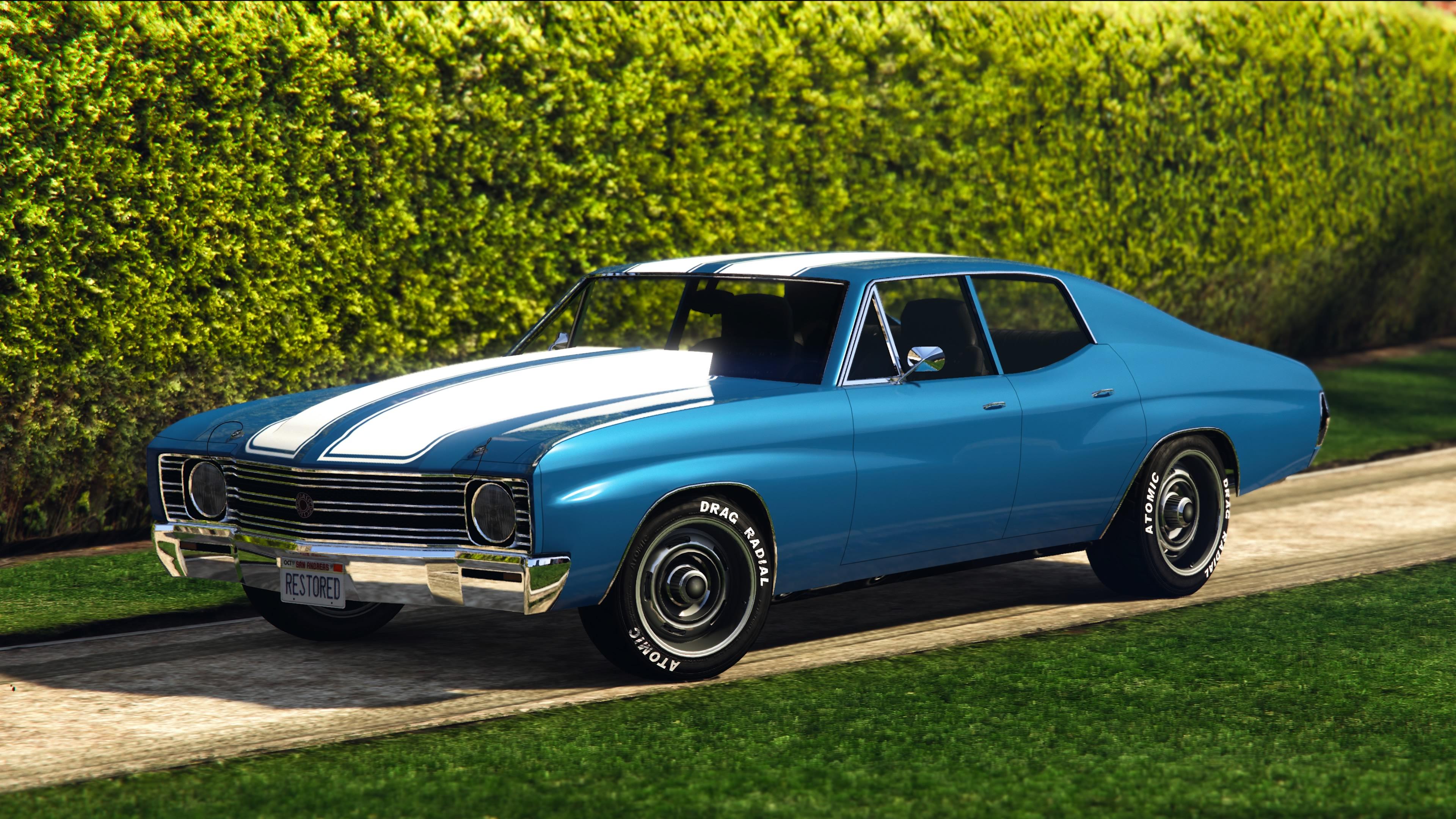 1972年 シボレー・シェベル マリブ (ミュルザンヌブルー) : r/gtavcustoms