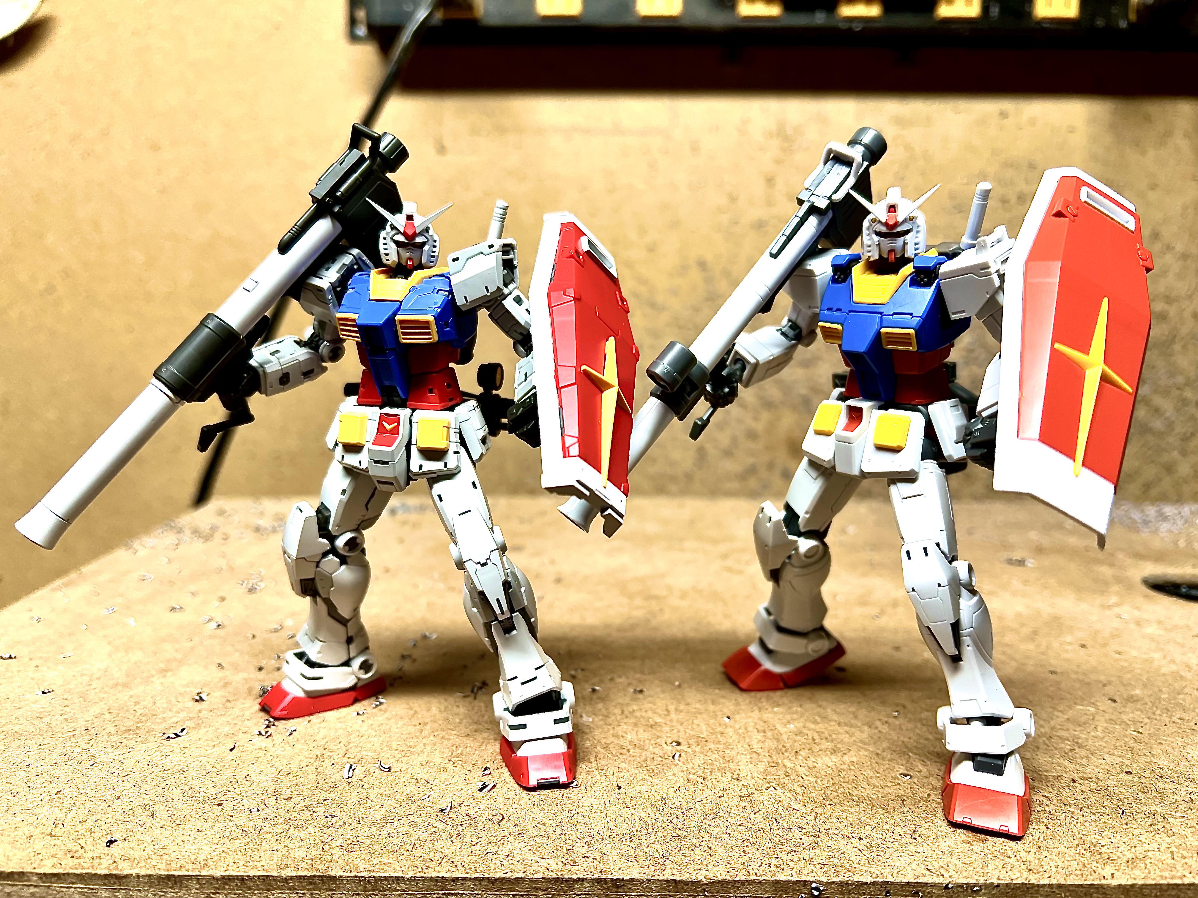 RG RX-78-2 Ver 2.0 vs HG RX-78-2 The Origin : r/Gunpla