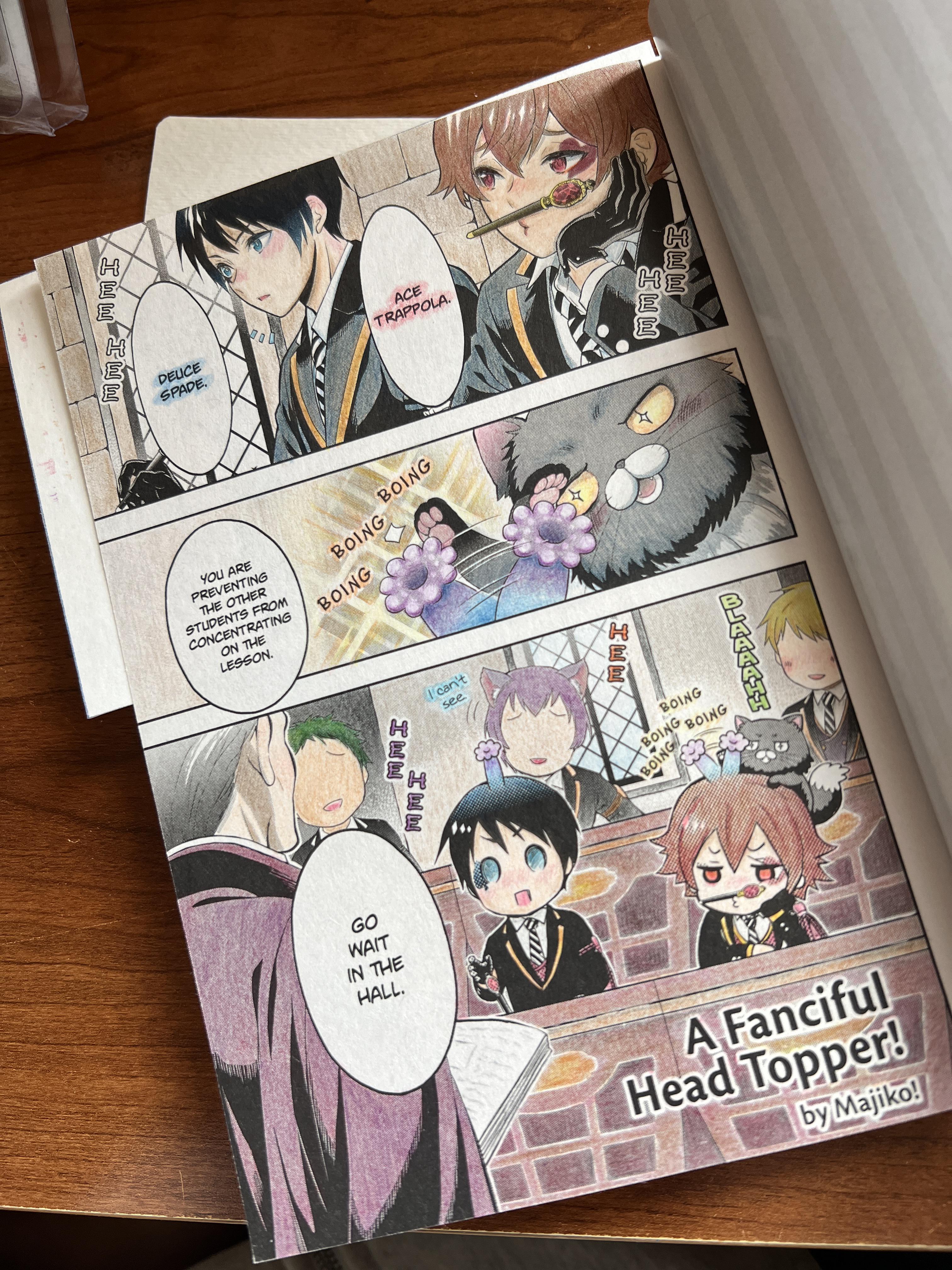 ツイステのアンソロジー漫画の最初のページを塗ってみた！ : r