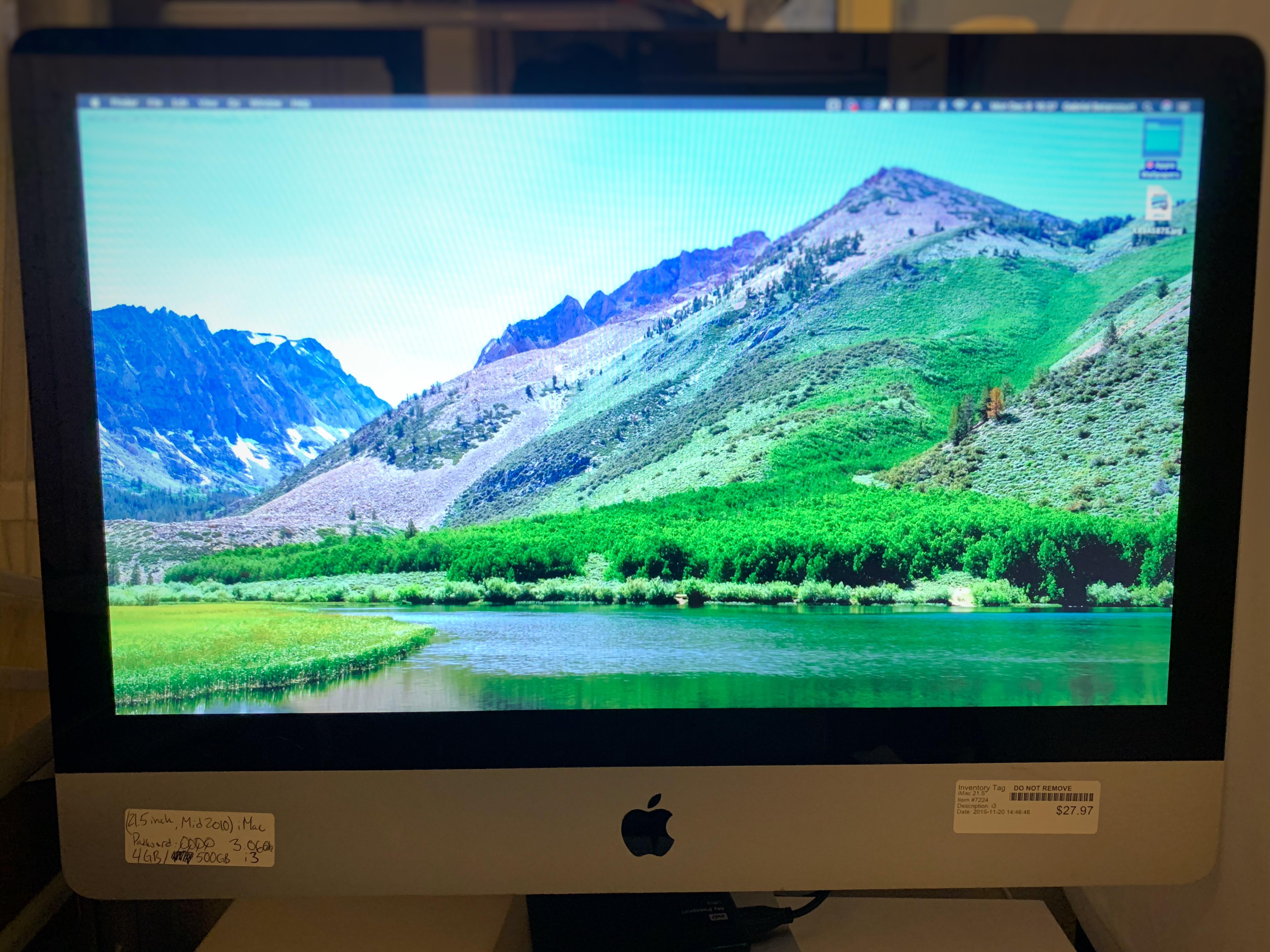 Just scored this 2010 iMac 21” i3 for $27!!! (I have a few upgrade