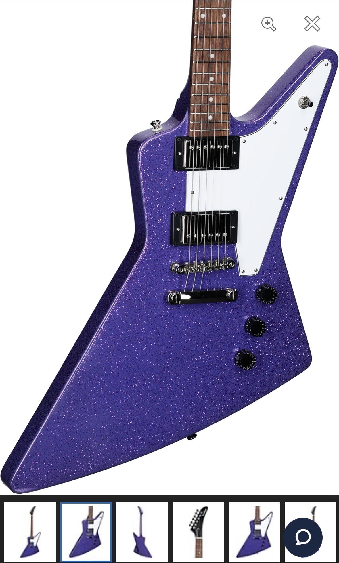 Zzounds exclusive purple sparkle : r/Epiphone