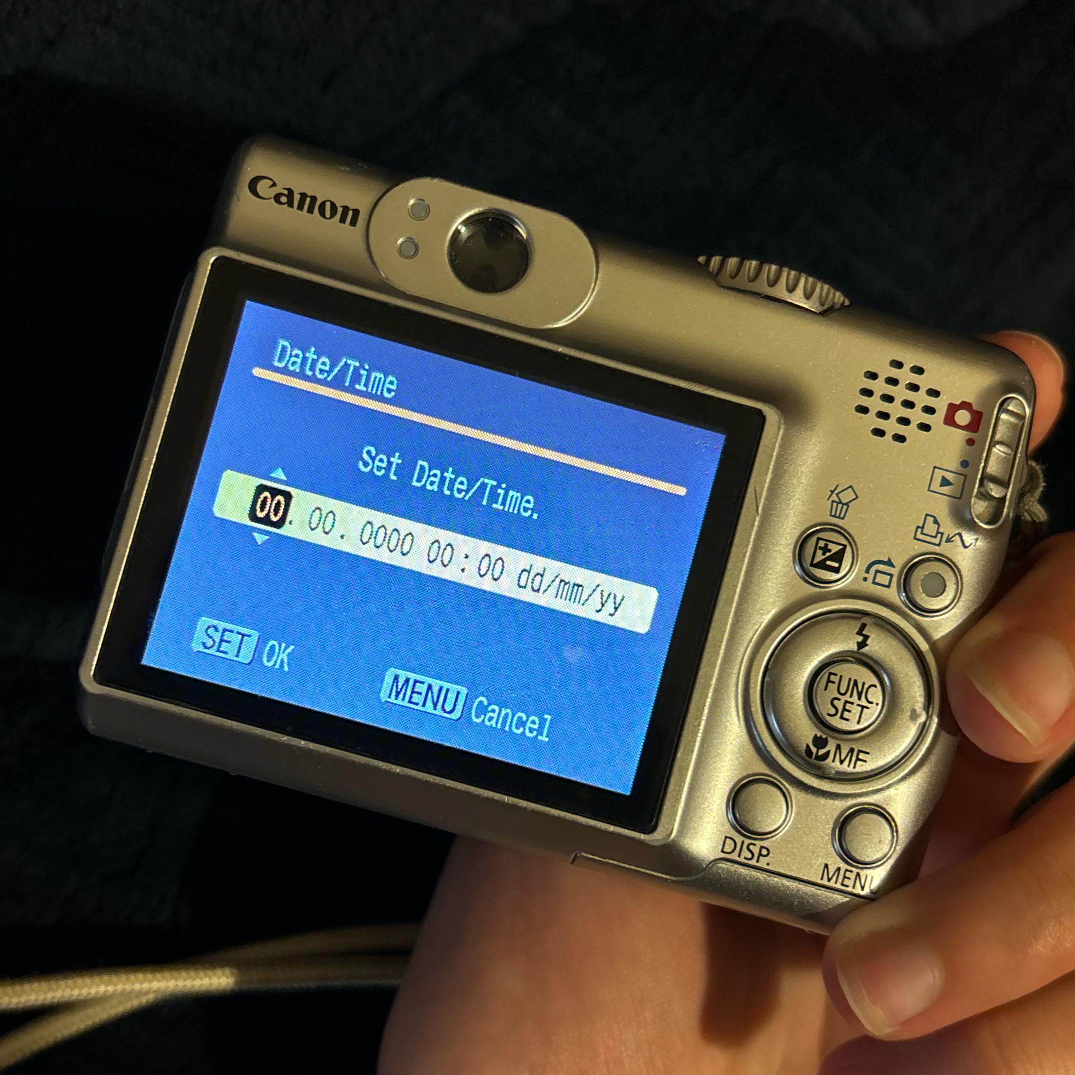 PowerShot A570 IS • Can't remember date and time I set and battery