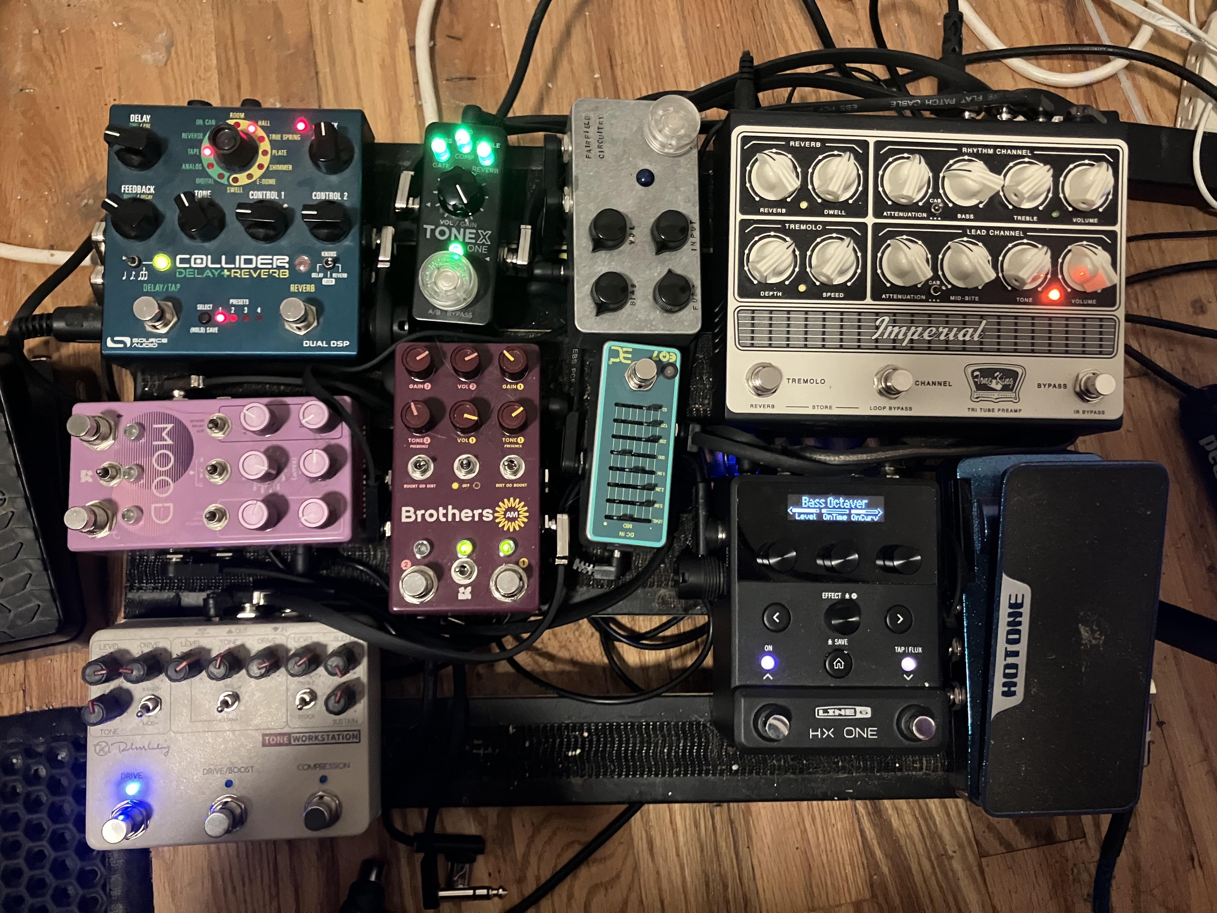 新しいTone King Imperialプリアンプと古いTonex Oneを使った