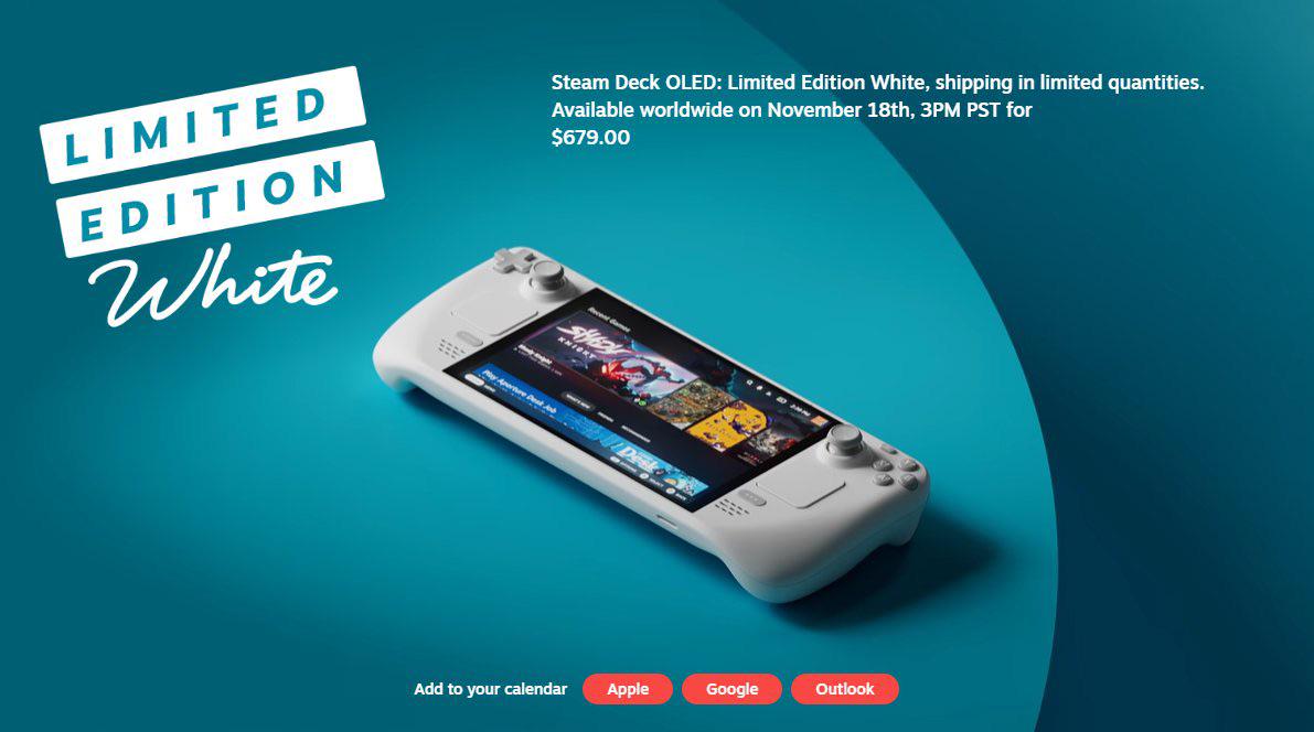 Steam Deck OLED White announced! : r/Steam