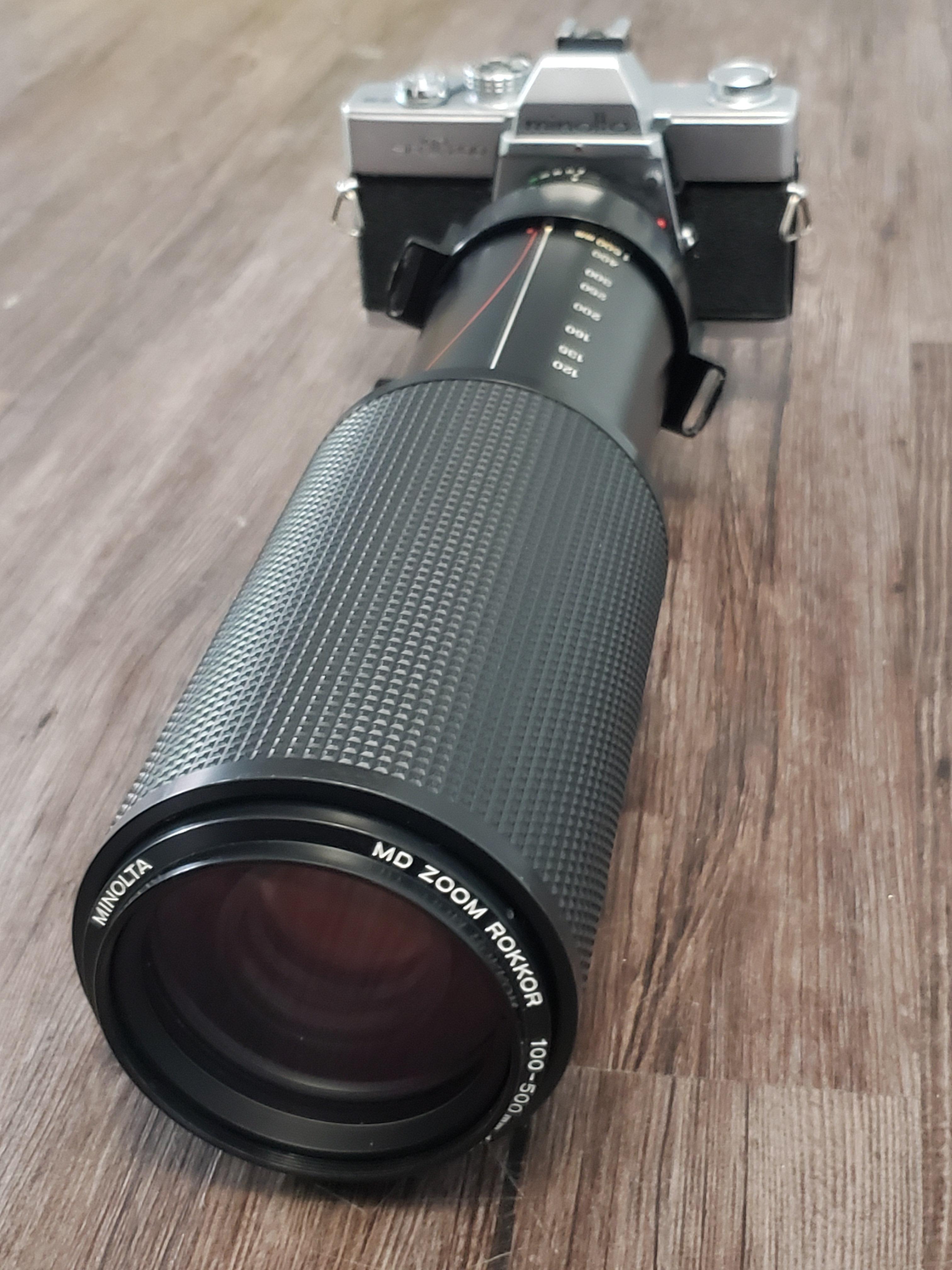 今日、郵便でこいつが届いたんだ（Minolta MD Zoom Rokkor 100-500mm f