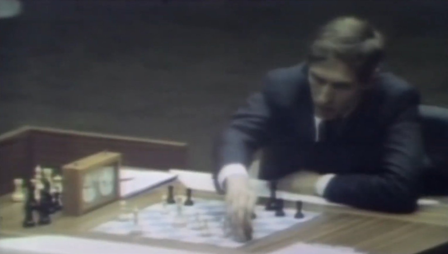 本当に象徴的な写真。ボビー・フィッシャーが、1972年の世界チェス