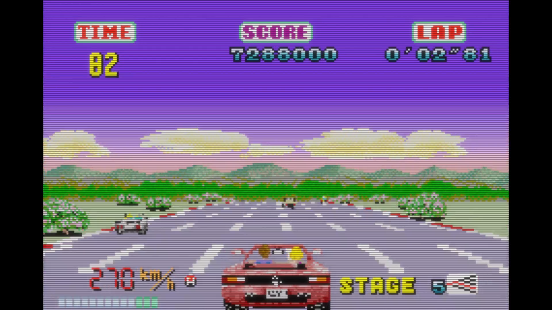 アウトランがセガアーケードギャラリーの一部としてGBAに移植され