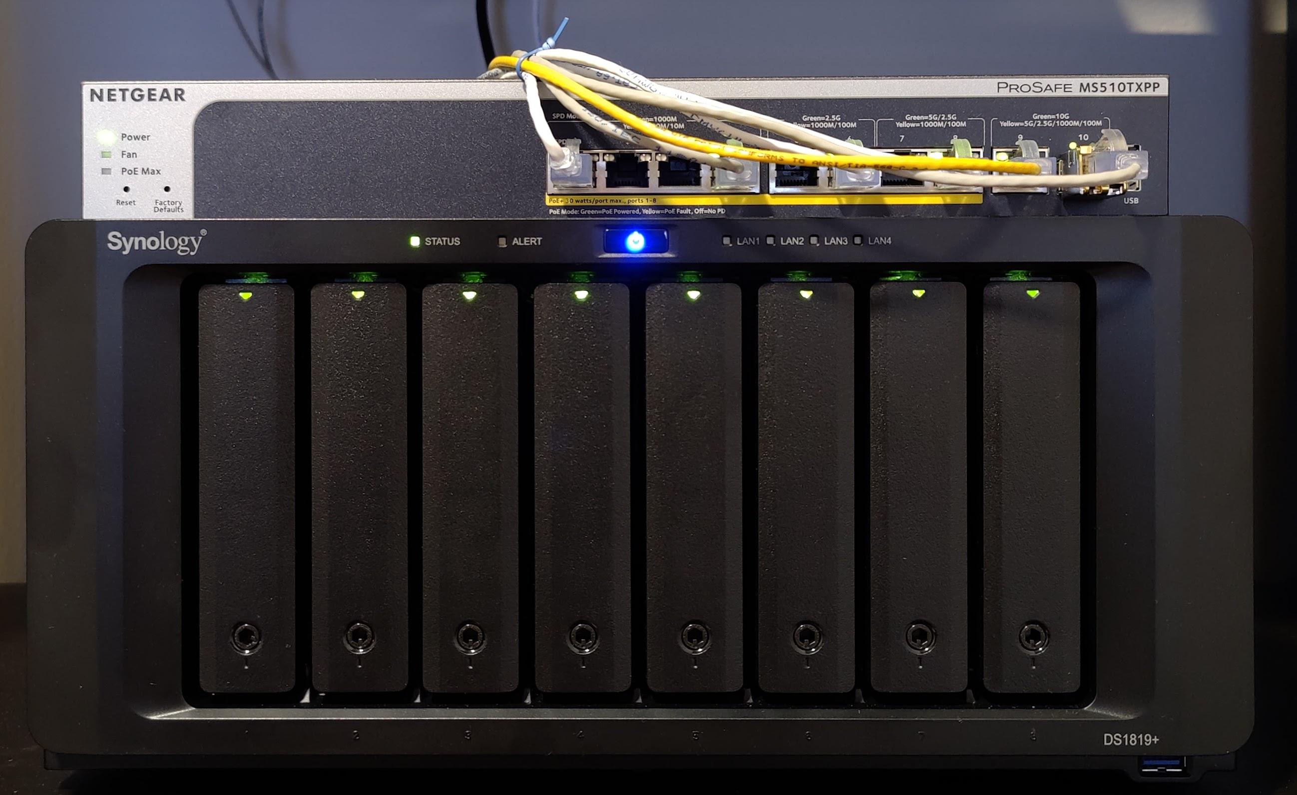 Goodbye trusty Synology DS1813+ of 7 years to a new home : r