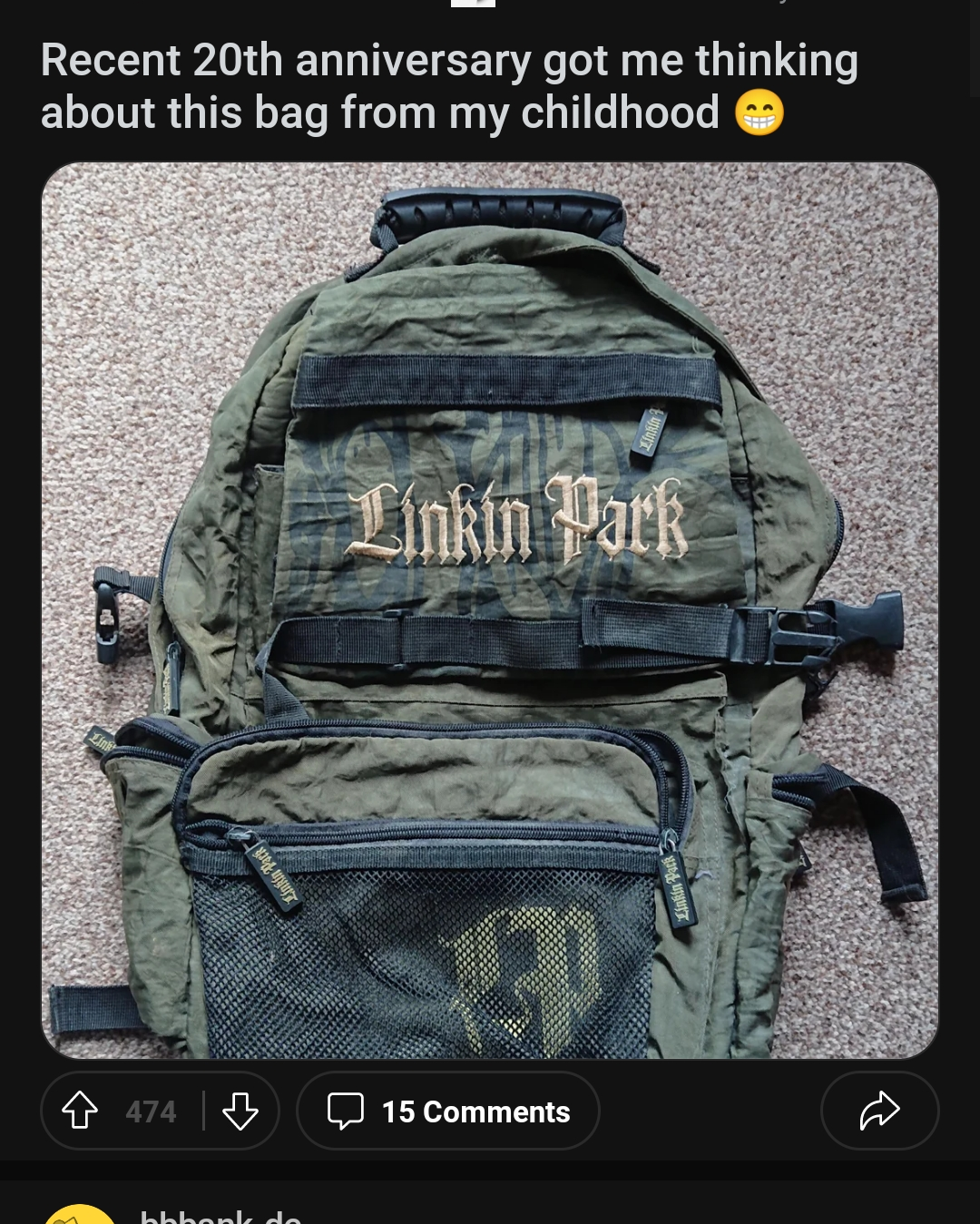 このバックパックはリンキン・パークの公式グッズですか？ : r/LinkinPark