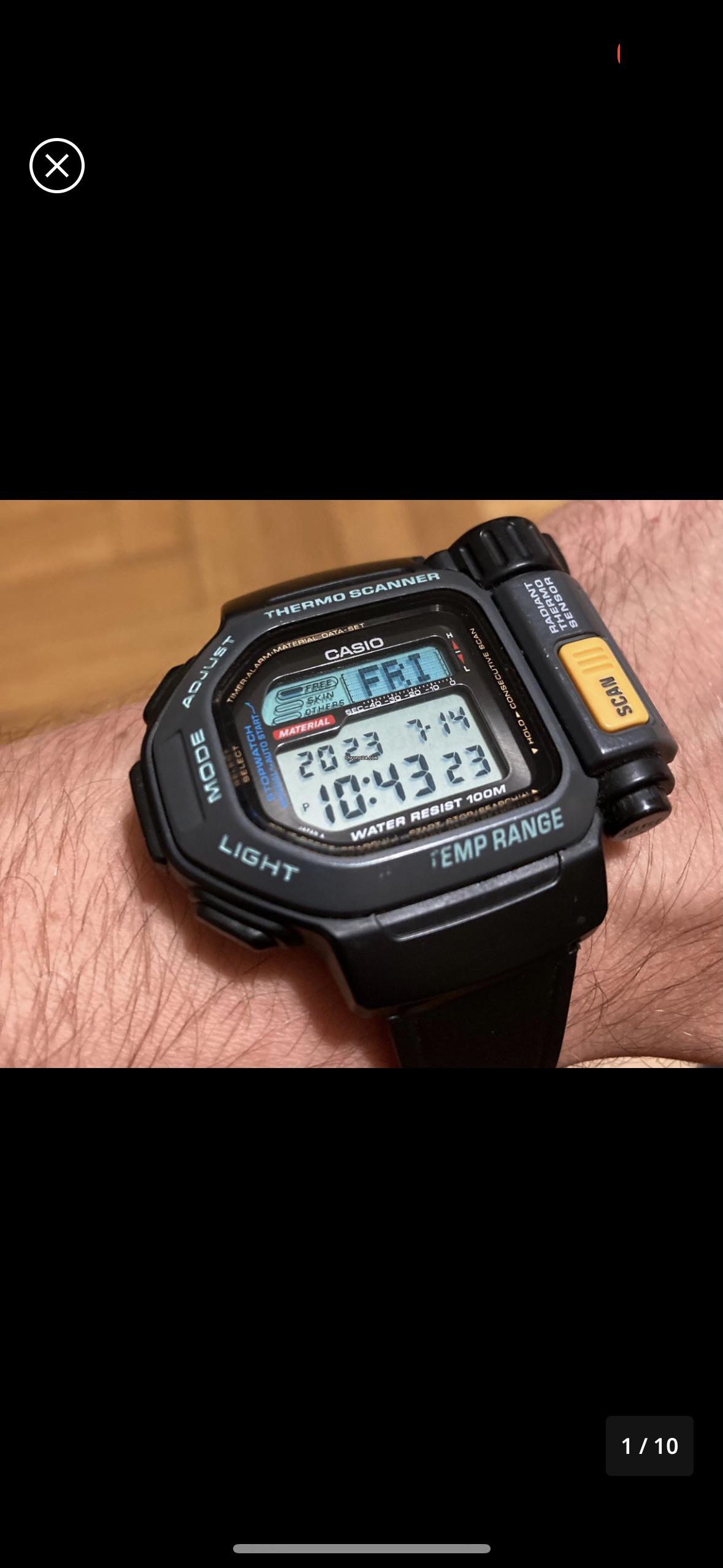 Newest pickup - Thermoscanner TSR-100 : r/casio