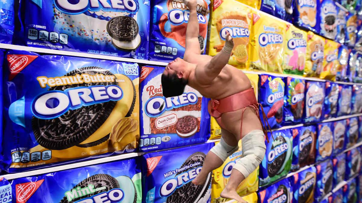 Your first time in America seeing all 400 flavors of Oreos in a