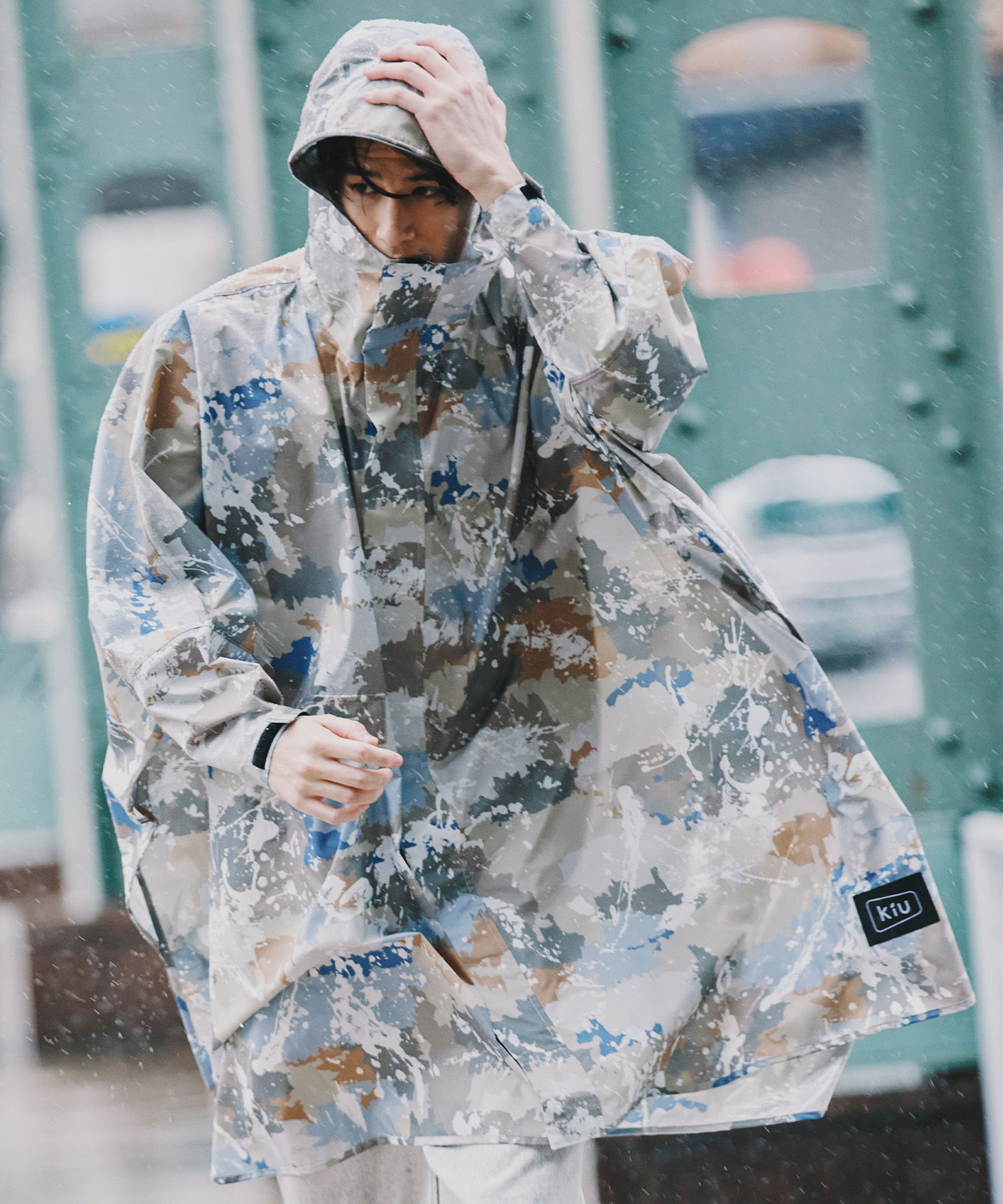 kiu × 京都大作戦 コラボレインポンチョ 10-FEET kiu × 京都大作戦 コラボ
