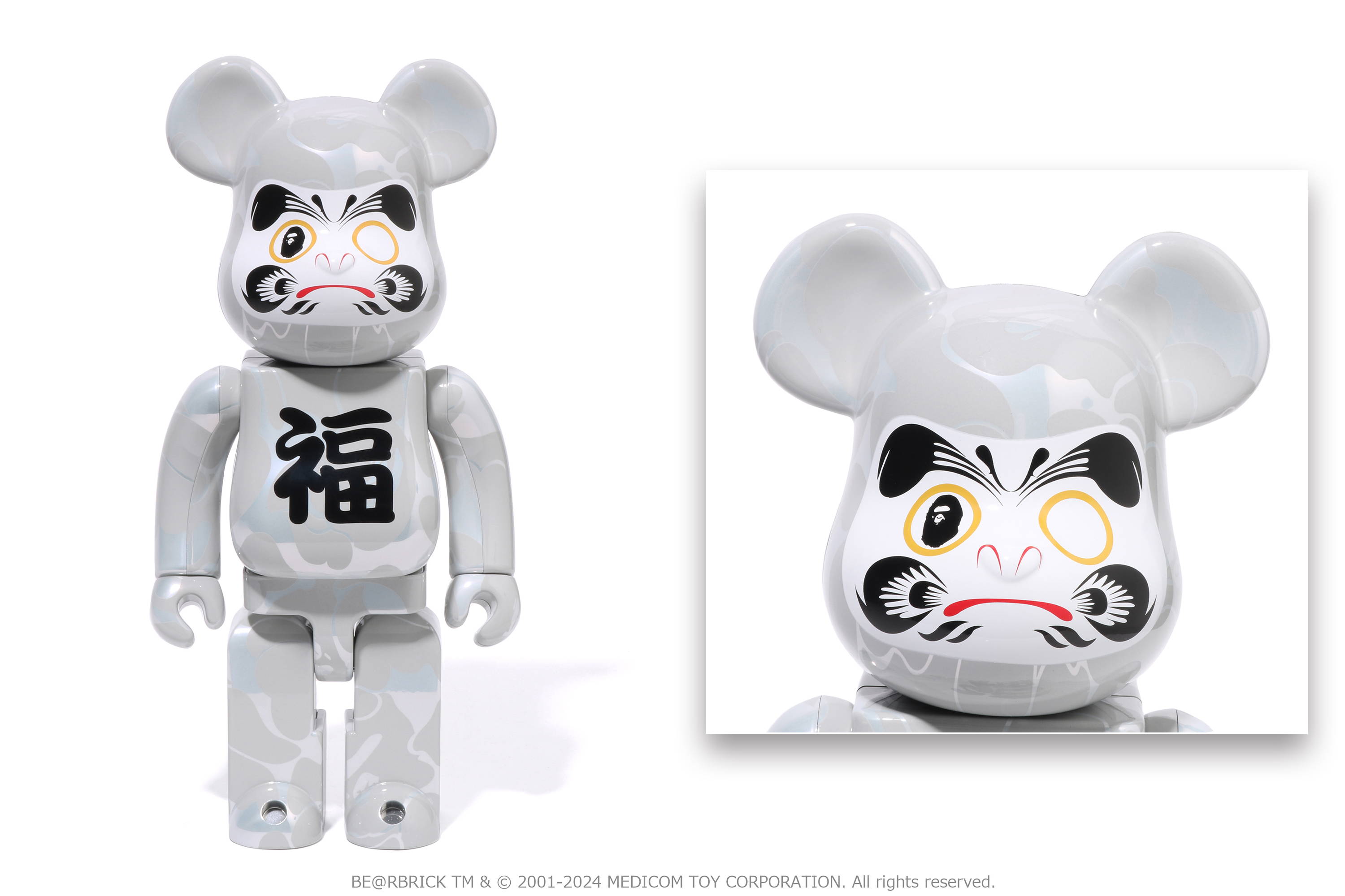 招き猫と達磨がセットになった“縁起の良いBE@RBRICK“が登場 | bape.com