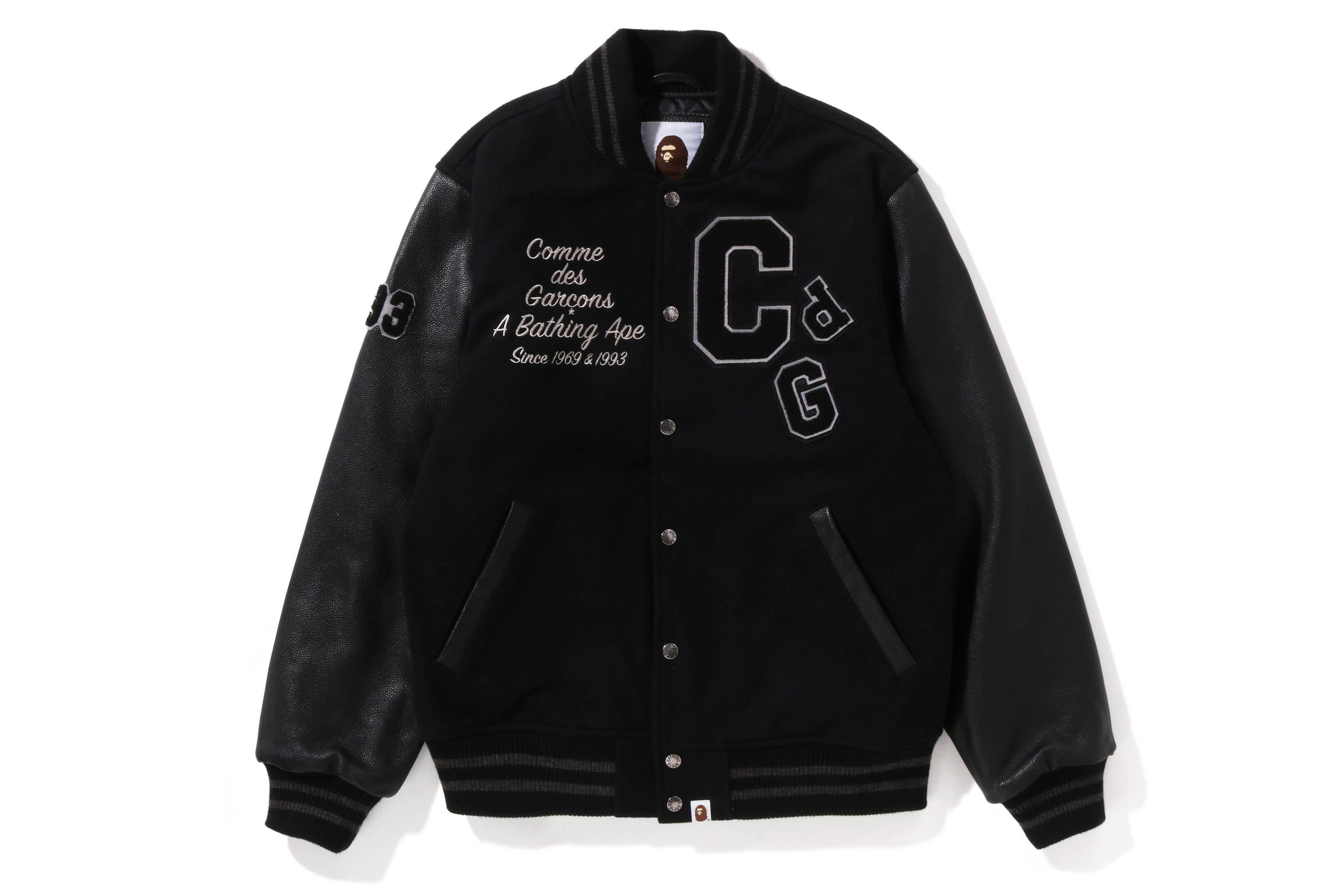 A BATHING APE®︎ × COMME des GARÇONS “VARSITY JACKET” | bape.com