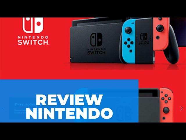 Review Nintendo Switch with Neon Blue and Neon Red Joy‑Con - HAC