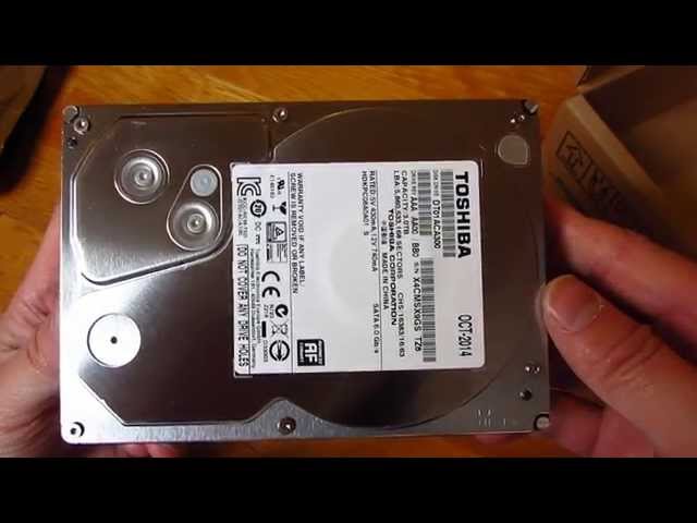 Toshiba DT01ACA300 3TB Hard Drive Unboxing in HD 1080p - YouTube