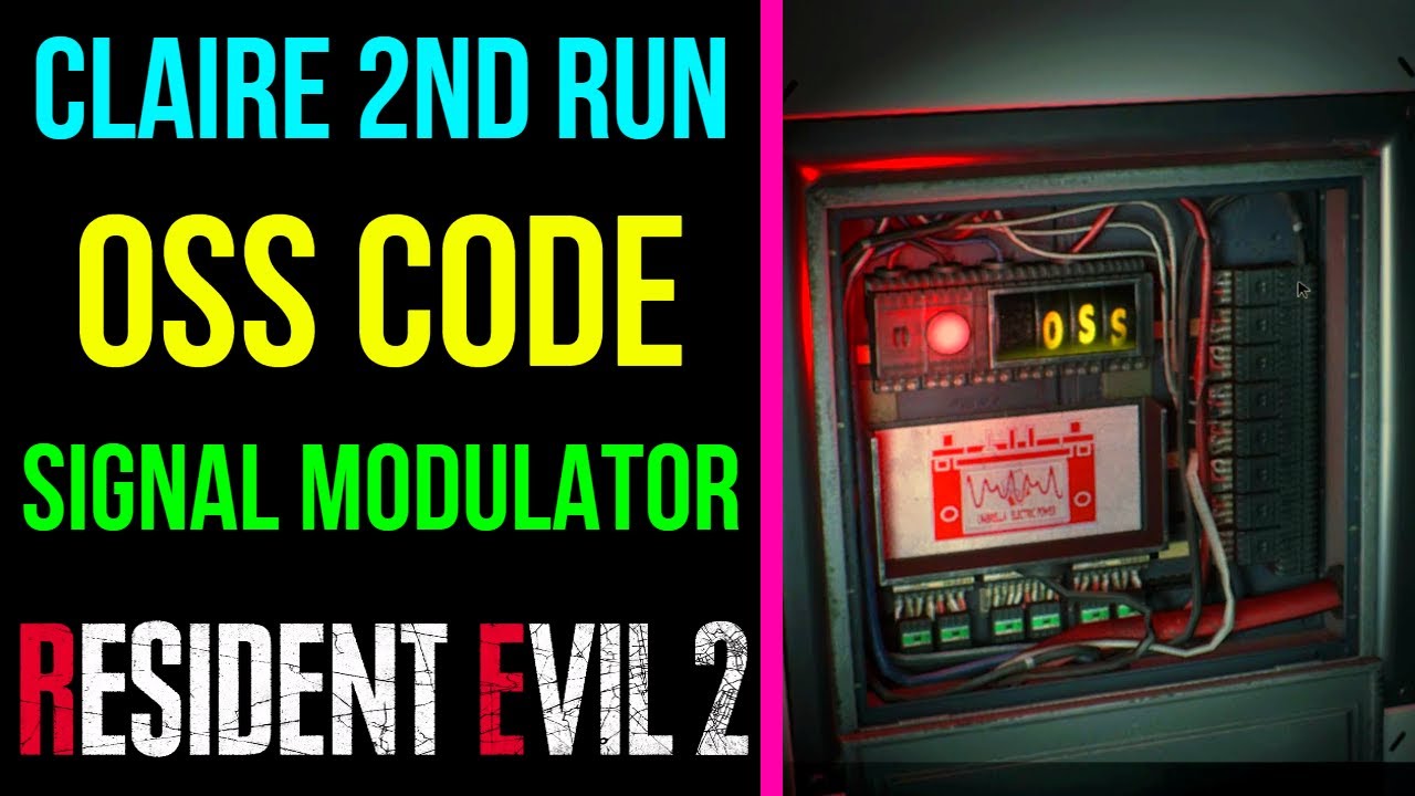 OSS Code Puzzle | Signal Modulator (2nd Run) | RESIDENT EVIL 2