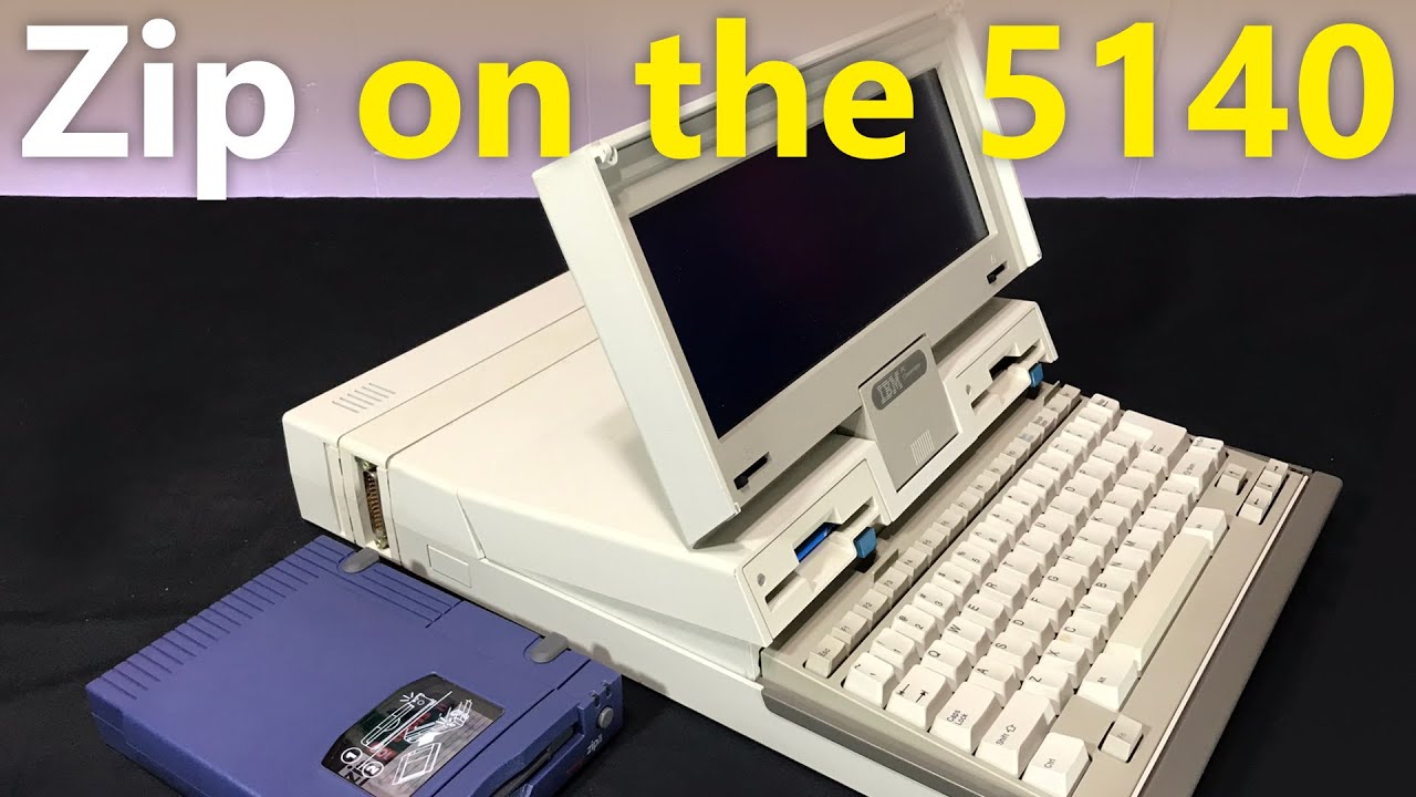 Using a Zip drive with the IBM 5140 - YouTube