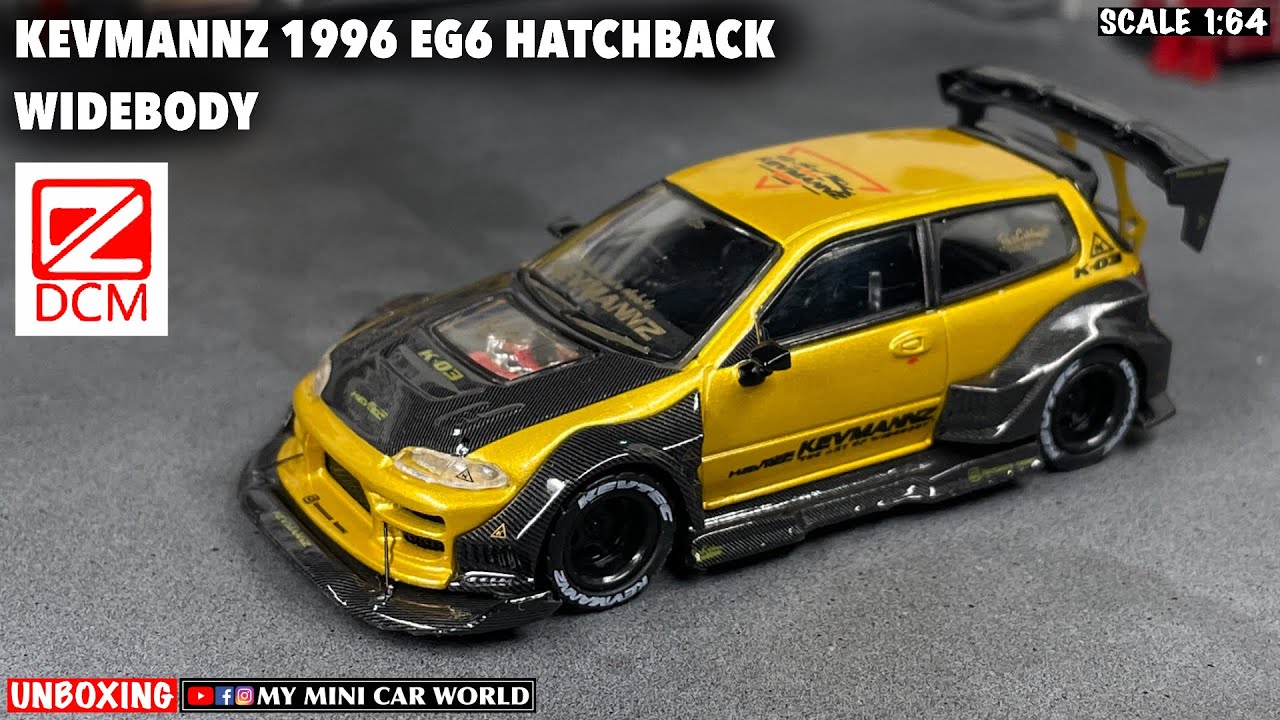 MY MINI CAR WORLD』UNBOXING DCM 1/64 KEVMANNZ 1996 EG6 HATCHBACK
