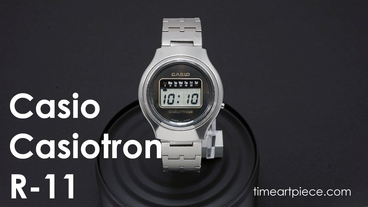 Casio Casiotron R-11 Vintage Digital LCD Quartz Watch - YouTube