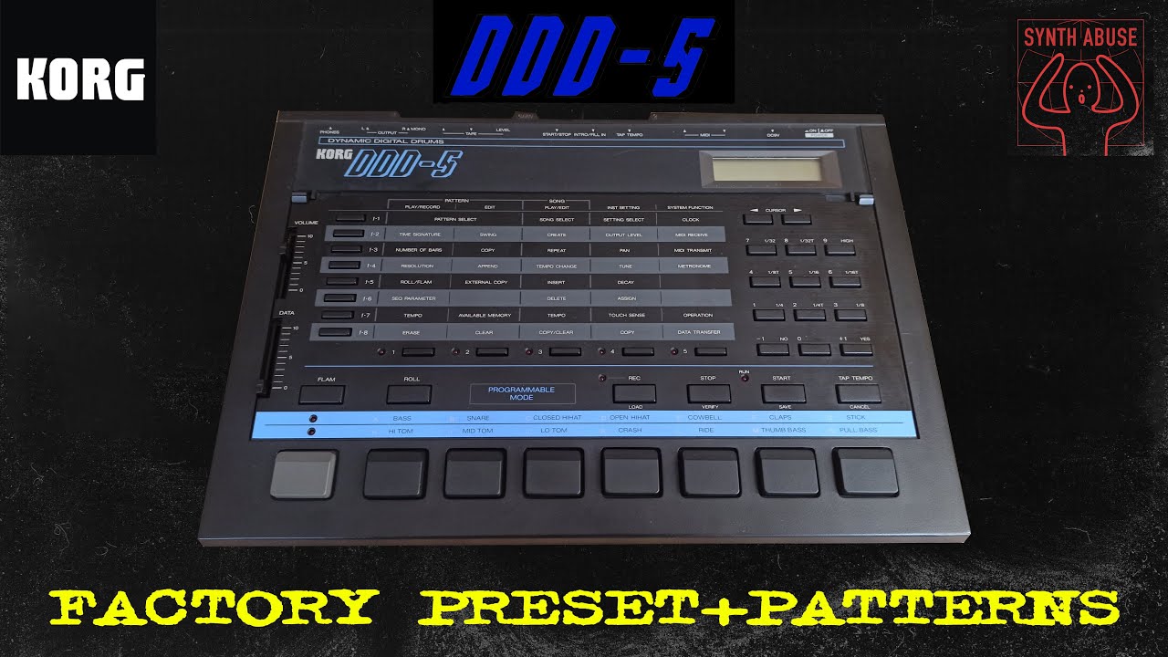 KORG DDD 5 - Factory Presets + Patterns [Manual + Free Download
