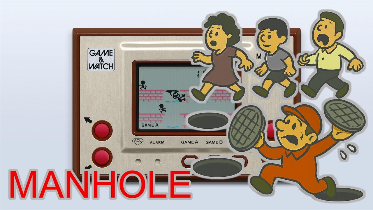 LSI] GAME & WATCH MANHOLE ゲーム&ウオッチ マンホール, 1981. - YouTube
