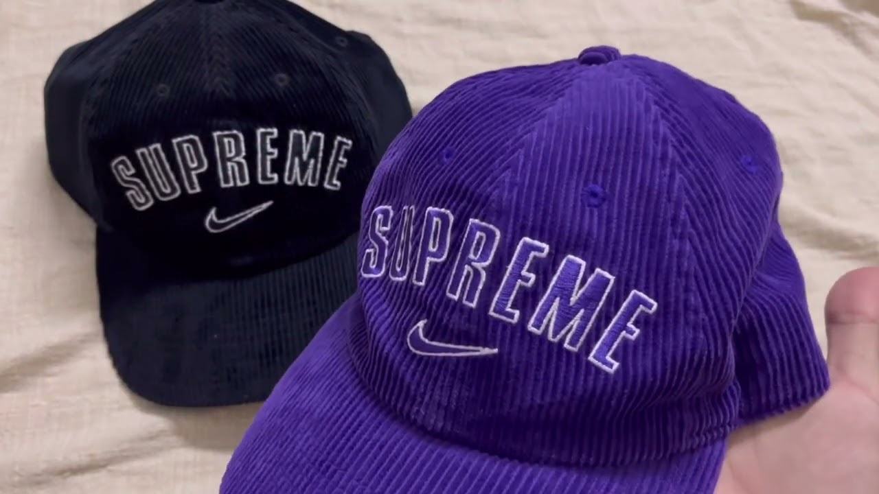 Supreme Nike Arc Corduroy 6 Panel SS22 [review] - YouTube