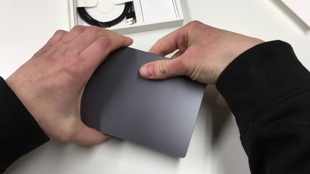 Unboxing Apple's Space Gray Magic Trackpad 2 - YouTube