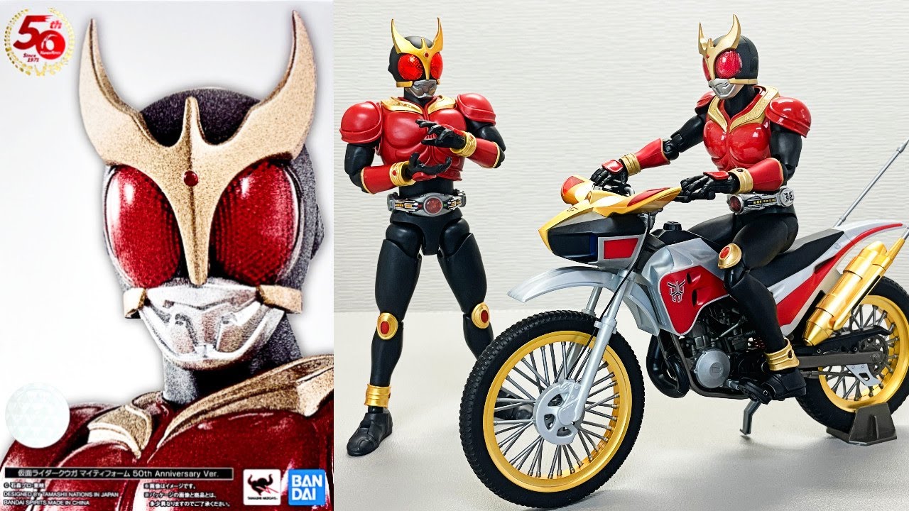 仮面ライダー50周年】真骨彫クウガをプラモのトライチェイサーに乗せて
