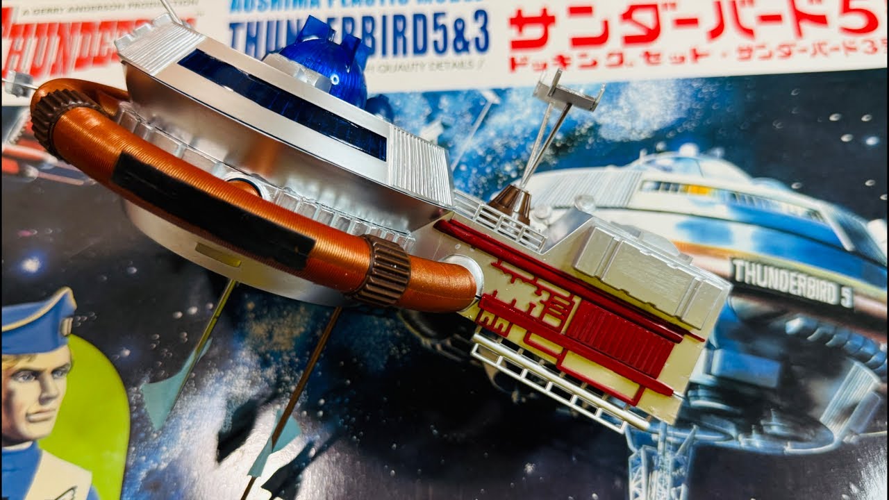 ⑪ Thunderbirds 5 & 3 Electric Plastic Model - Will Thunderbird 3