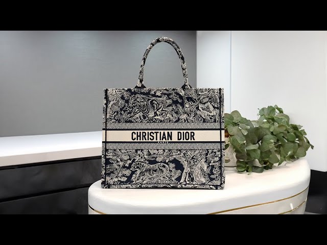 CHRISTIAN DIOR ブックトート バッグ ラージ トワル ドゥ ジュイ