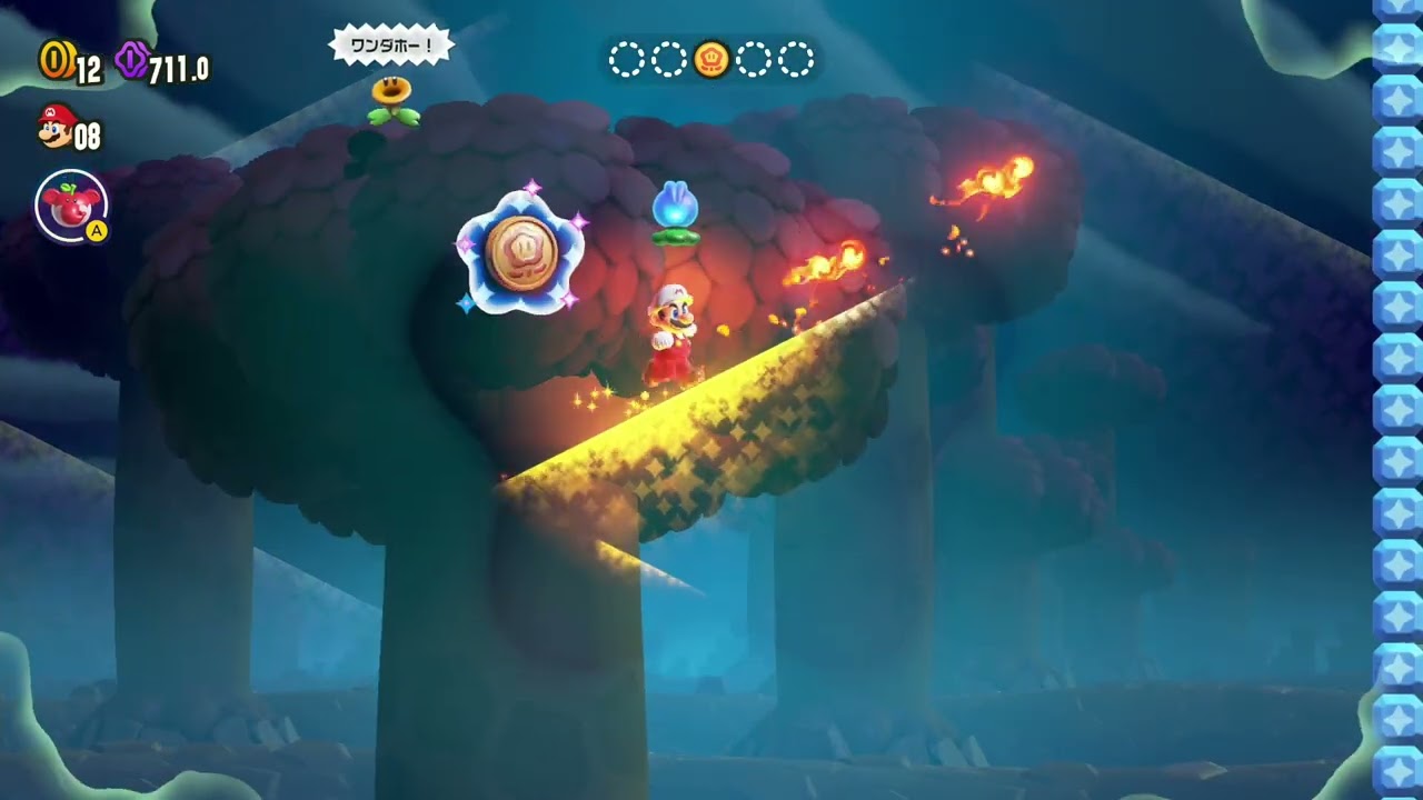 W1 「飛び出し注意！ローラースケートノコノコ」10フラワーコイン回収