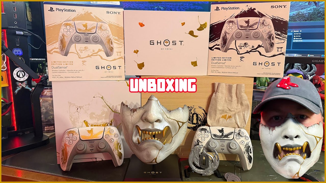 Ghost of Yotei Collectors Edition and Controllers Unboxing - YouTube