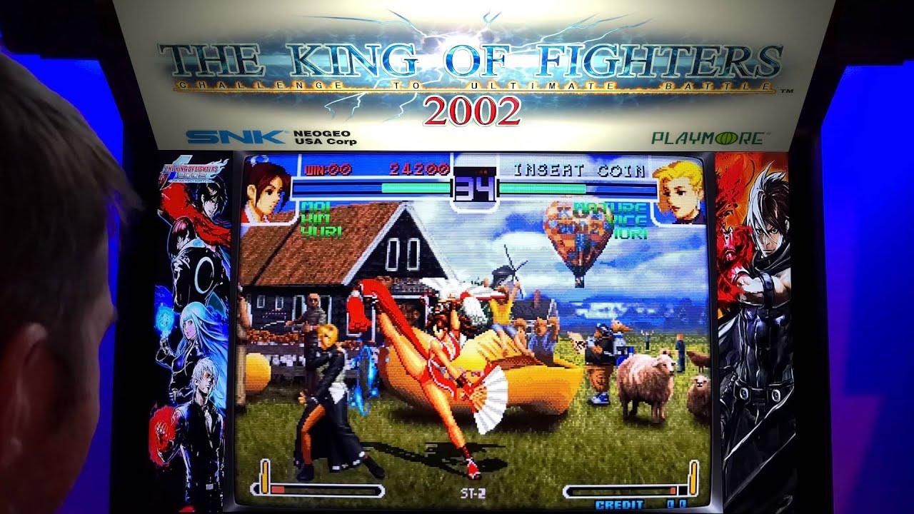 The King of Fighters 2002 Arcade Cabinet MAME Gameplay w