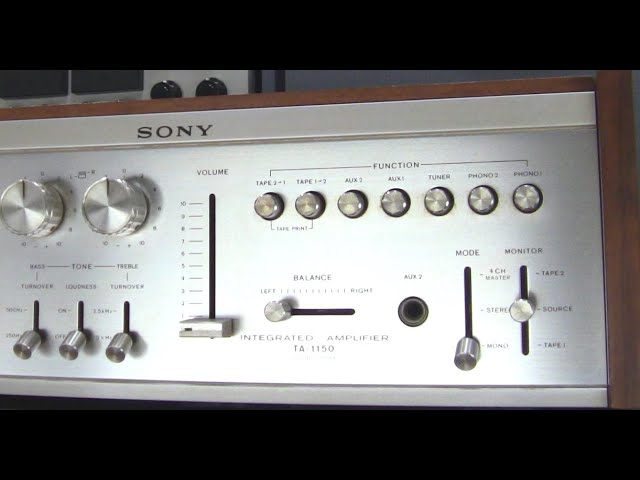 Youthful Regrets] SONY TA-1150 Integrated Amplifier - YouTube