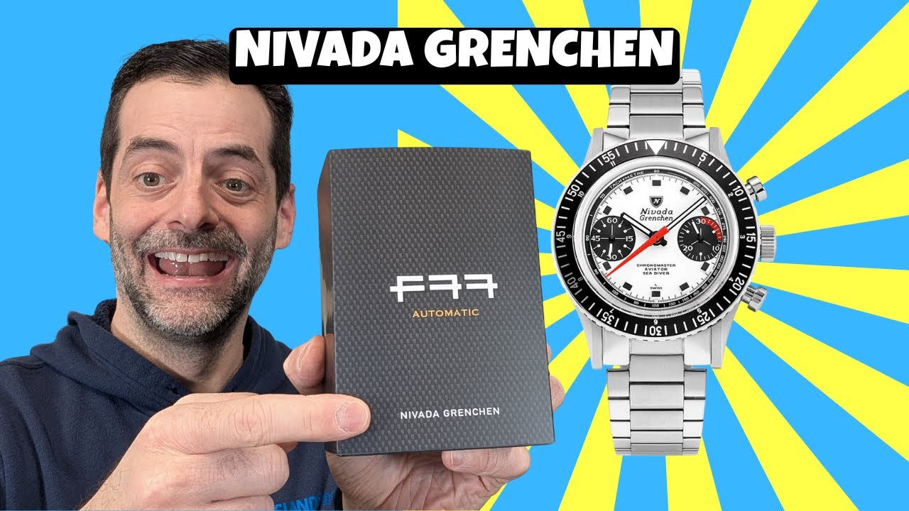 Nivada Grenchen Chronoking Mecaquartz with Interchangeable Bezel