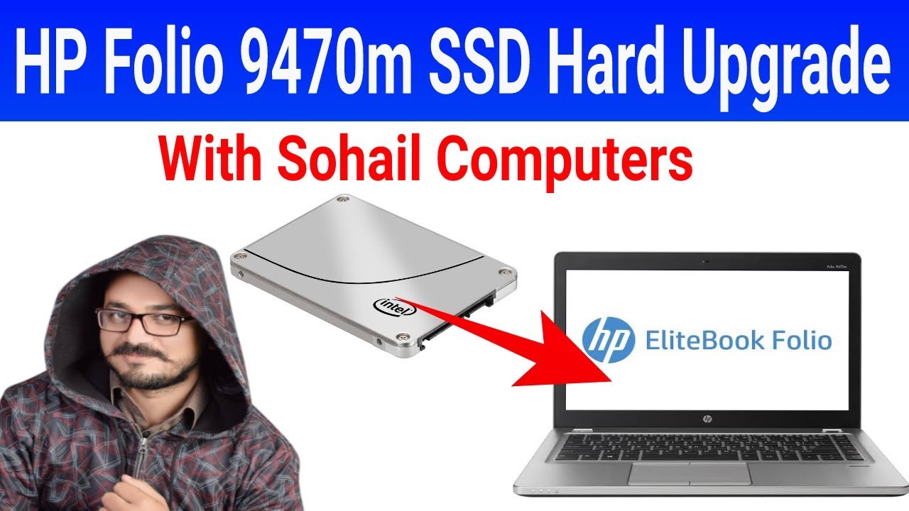 How To Upgrade SSD On HP Elitebook Folio 9470M - YouTube