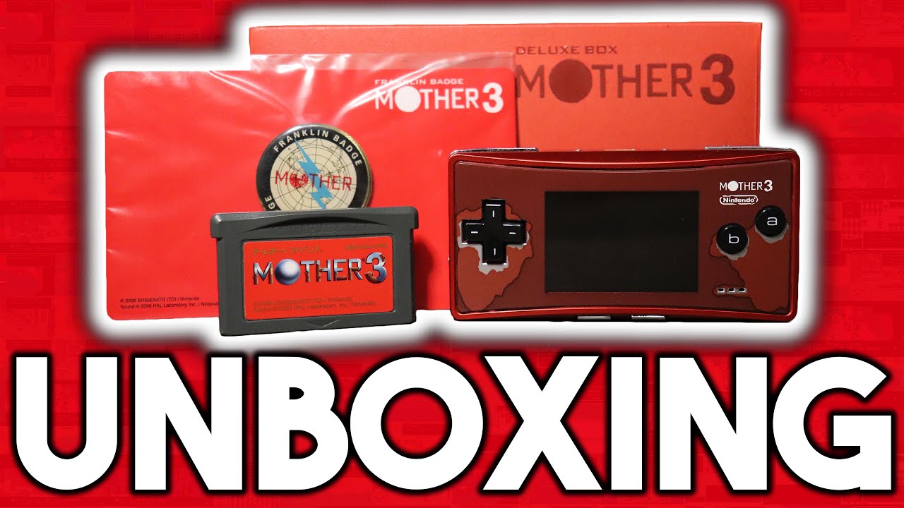 Mother 3 Deluxe Box (Gameboy Micro) Unboxing - YouTube