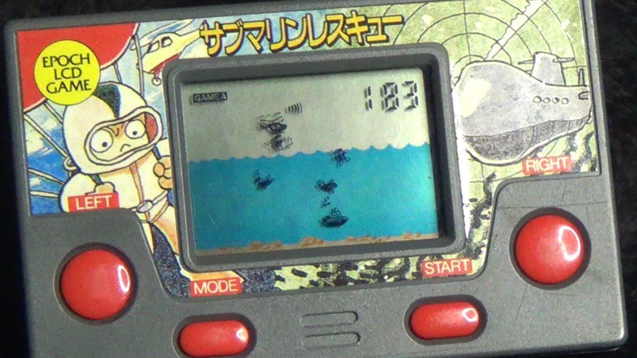 レトロ 電子ゲーム】エポック社 サブマリンレスキュー カード
