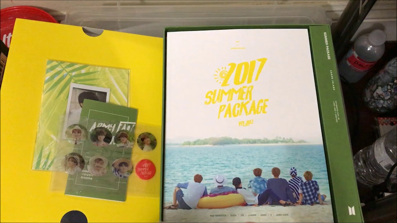 BTS Summer Package 2017 Unboxing (Raw) - YouTube