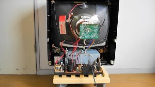 ブラウン管テレビの中身を見る「SHARP・VT 21GHP」VHS ビデオ一体型