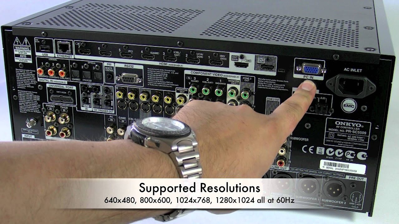 ONKYO PR-SC5509 AV Controller Home Cinema Preamp - How to use